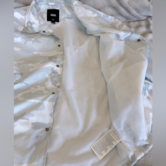 Vans Torrey Coach Jacket White Camo Men’s Size Large - Picture 10 of 16
